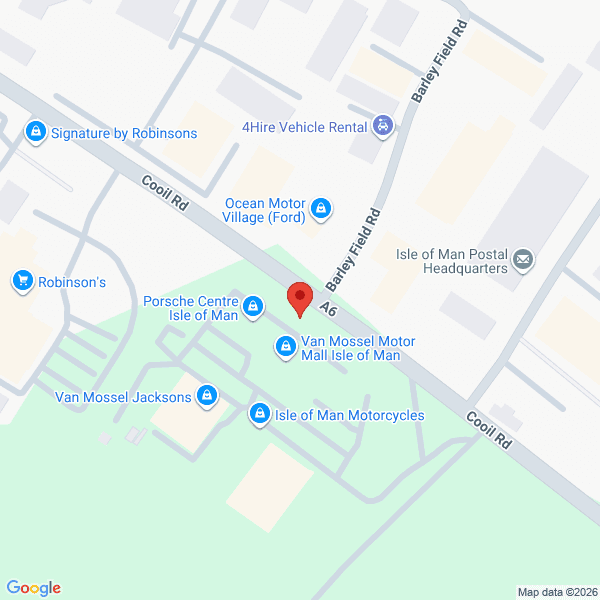 Map of Van Mossel Jacksons Isle of Man located in Eden Business Park
 Cooil Road ISLE OF MAN, IM4 2AZ