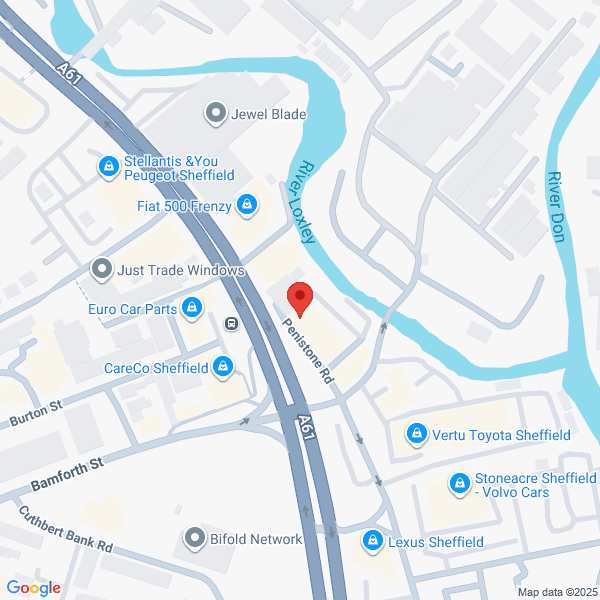 Map of Stoneacre Sheffield located in 280 Penistone Road SHEFFIELD, S6 2FQ